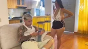Busty Stepmother swallows his stepson's cum - Hilary Rhodes