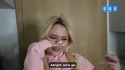 Alt girl neighbor came for salt, got fucked for an energy drink