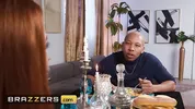 Big tit lesbians share some bbc taking turns and sharing some dick in ffm threesome