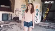 Horny Redhead Shelley Bliss Rides A Thicc Cock Outside - MAMACITAZ