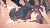 【Genshin Impact Hu Tao】gangbang 3D Hentai Animation.(Fingering,handjob,blowjob,sex)