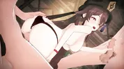 【Genshin Impact Hu Tao】gangbang 3D Hentai Animation.(Fingering,handjob,blowjob,sex)