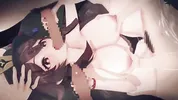 【Genshin Impact Hu Tao】gangbang 3D Hentai Animation.(Fingering,handjob,blowjob,sex)