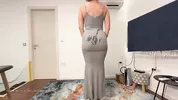 Dry-Hump my SKIMS dress . Handsfree Massive Cumshot
