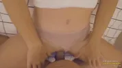 Fucking tight pussy then cumming on her shirt