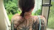 She Was So Tempting in the Window – I Had to Cum on Her Back POV