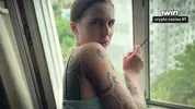 She Was So Tempting in the Window – I Had to Cum on Her Back POV
