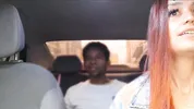 Passenger shows his dick to naughty app driver!