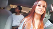 Passenger shows his dick to naughty app driver!