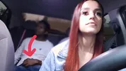 Passenger shows his dick to naughty app driver!