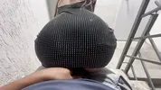 I fuck neighbor on the stairs without her boyfriend knowing -POV