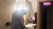 Hot Sex of a Real Couple in the Bathroom Ended with a Cumshot on Her Tits