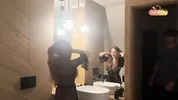 Hot Sex of a Real Couple in the Bathroom Ended with a Cumshot on Her Tits