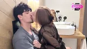 Hot Sex of a Real Couple in the Bathroom Ended with a Cumshot on Her Tits