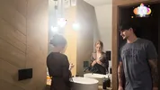 Hot Sex of a Real Couple in the Bathroom Ended with a Cumshot on Her Tits
