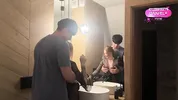 Hot Sex of a Real Couple in the Bathroom Ended with a Cumshot on Her Tits