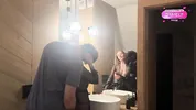 Hot Sex of a Real Couple in the Bathroom Ended with a Cumshot on Her Tits