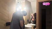 Hot Sex of a Real Couple in the Bathroom Ended with a Cumshot on Her Tits