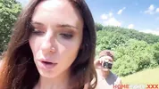 HomemadeXXX - Sakura Hell and Pavlos set up tent to record camping sex