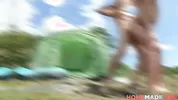 HomemadeXXX - Sakura Hell and Pavlos set up tent to record camping sex