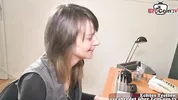German Woman next door fucked in the office