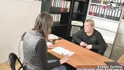 German Woman next door fucked in the office