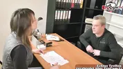 German Woman next door fucked in the office