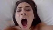 TRUE AMATEURS - Curvy Rainbowslut Seduces Her Guy With Her Perfect Tits And A Sloppy Blowjob