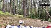 Fucked a stranger in the woods and fucked her all over her back.