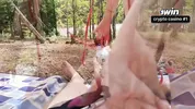 Fucked a stranger in the woods and fucked her all over her back.
