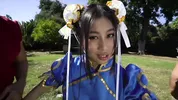 Chloe Amour and Gia OhMY Beg For Geralt's Long Cock - The Witcher Porn Cosplay Parody