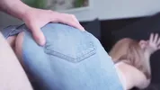 Rough Fucking Stepsister Doggystyle in Ripped Jeans