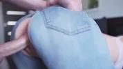 Rough Fucking Stepsister Doggystyle in Ripped Jeans