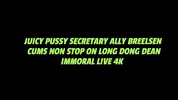 JUICY PUSSY SECRETARY ALLY BREELSEN SEDUCES BIG DICK DEAN IN ELEVATOR– IMMORAL LIVE 4K