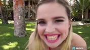 Codi Vore's tits and hairy pussy show in the Dominican Republic