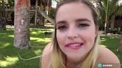 Codi Vore's tits and hairy pussy show in the Dominican Republic