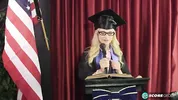 Teen Aubrey Gold Is Naked Under Her Cap and Gown