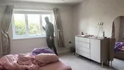 Defenseless blonde gets fucked HARD by thief while husband is next door