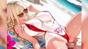 Hentai 3D Compilation of the most attractive cute and horny 20 year old anime girls with slim bodies and big tits having sex on the beach