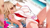 Hentai 3D Compilation of the most attractive cute and horny 20 year old anime girls with slim bodies and big tits having sex on the beach