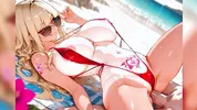 Hentai 3D Compilation of the most attractive cute and horny 20 year old anime girls with slim bodies and big tits having sex on the beach