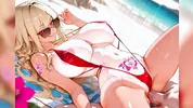 Hentai 3D Compilation of the most attractive cute and horny 20 year old anime girls with slim bodies and big tits having sex on the beach