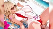 Hentai 3D Compilation of the most attractive cute and horny 20 year old anime girls with slim bodies and big tits having sex on the beach