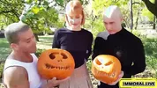 Hot Redhead Proves No Nut November Blows In Double Penetration Threesome