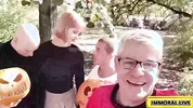 Hot Redhead Proves No Nut November Blows In Double Penetration Threesome