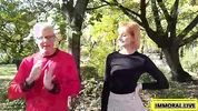 Hot Redhead Proves No Nut November Blows In Double Penetration Threesome