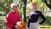 Hot Redhead Proves No Nut November Blows In Double Penetration Threesome