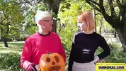 Hot Redhead Proves No Nut November Blows In Double Penetration Threesome