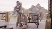 Amazing X-Art Threesome with Petite Blondes Spinners