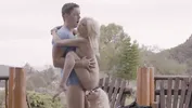 Amazing X-Art Threesome with Petite Blondes Spinners